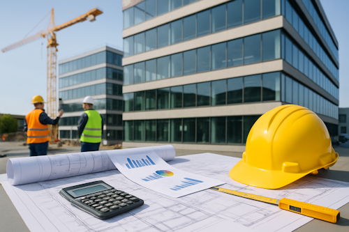 GPT Image 1 Modern office building construction site with arch 2
