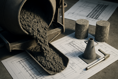 GPT Image 1 Closeup view of concrete mixing process concrete m 0