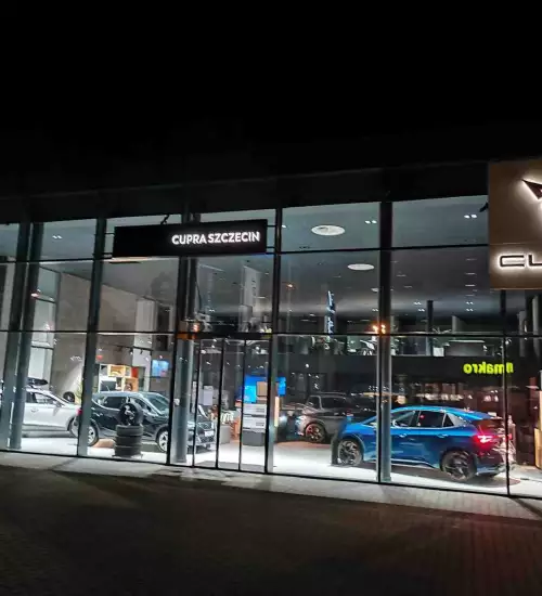 Przebudowa salonu samochodowego Cupra Szczecin
