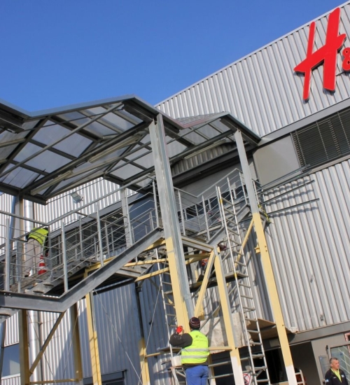 Przebudowa biur centrum logistycznego H&M